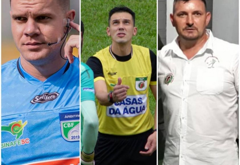 Gustavo, Jocemar e Signor fazem parte do quadro de árbitros da FCF