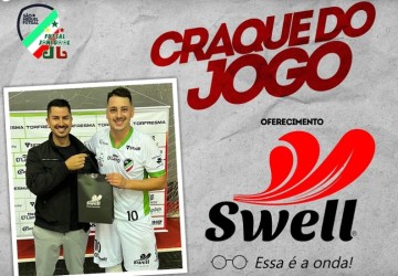 Gabi foi eleito o craque do jogo na goleada diante do Novo Horizonte (SMF/JG/Divulgação)