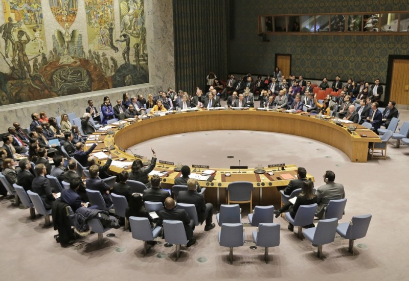 Conselho de Segurança da ONU em reunião de 2019 na sede em NY — Foto: AP/Seth Wenig