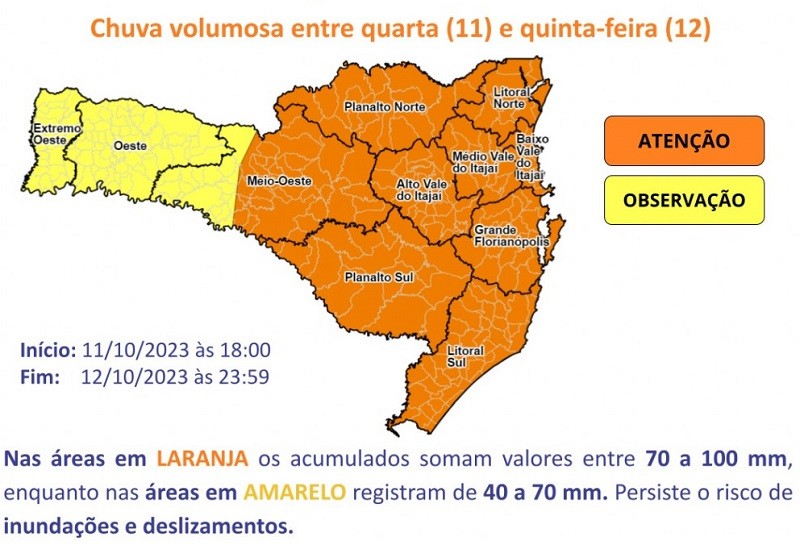 Divulgação/Defesa Civil