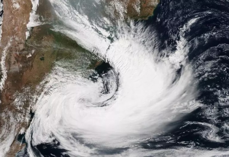 Santa Catarina começa a sfrer atuação de um ciclone a partir desta sexta-feira – Foto: Reprodução/Nasa