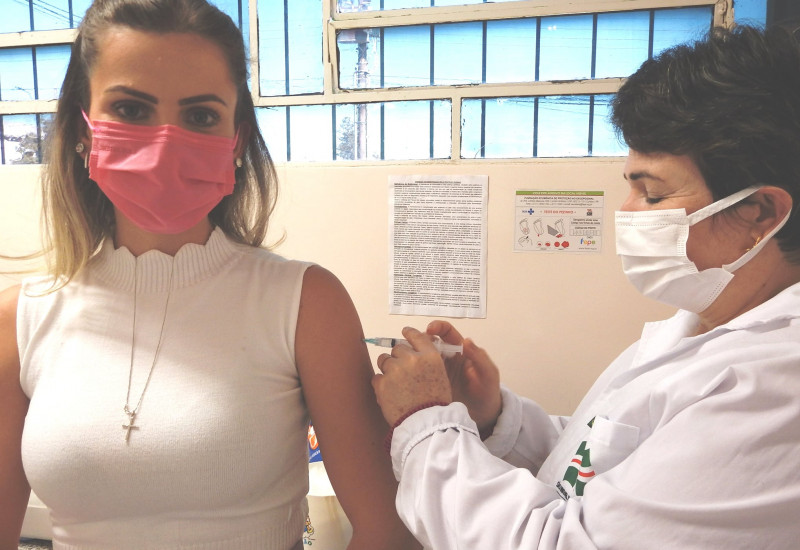Mais de 35% da população de São Miguel do Oeste já recebeu duas doses da vacina ou dose única (Foto ASCOM/Prefeitura)