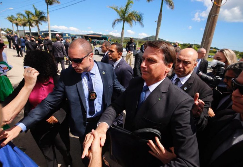 O presidente Jair Bolsonaro deve chegar a Chapecó no final da tarde