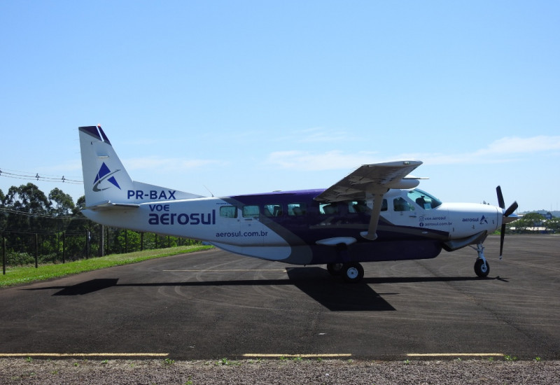 Aeronave que fará primeiro vôo é um Cessna Grand Caravan, com capacidade para 9 passageiros e 2 tripulantes