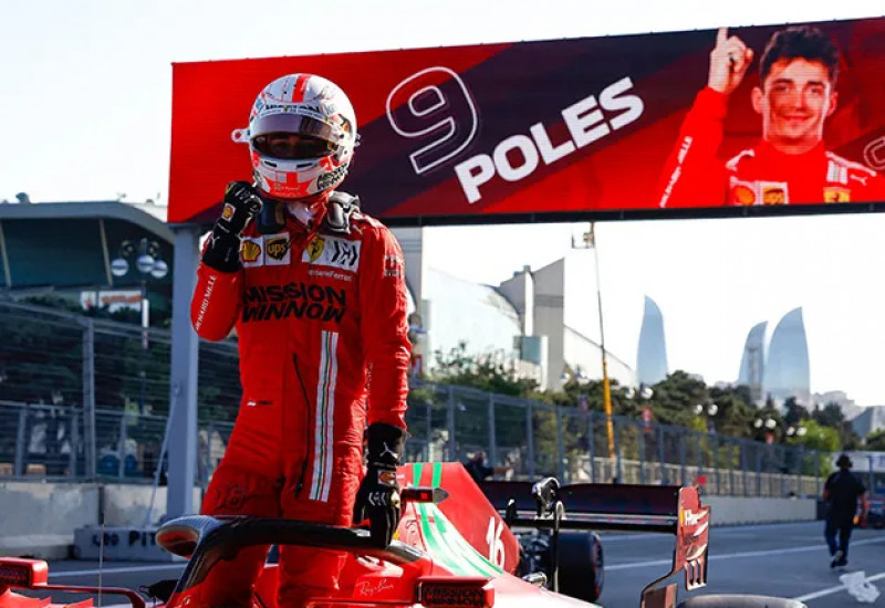 Piloto da Ferrari ficou com a ponta do grid pela segunda vez na temporada (Foto: Reprodução/Twitter F1)