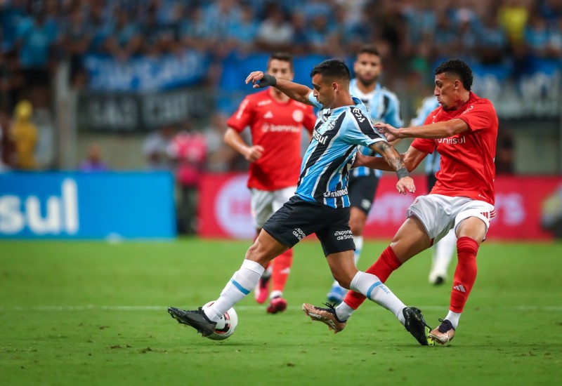 Vitória no clássico mantém a invencibilidade do Grêmio em 2023 (Foto: Lucas Uebel/Grêmio FBPA)