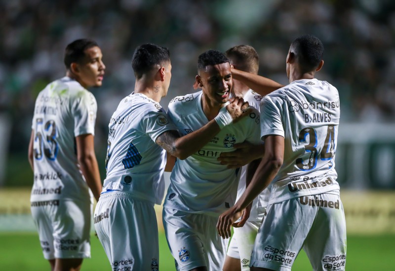 André marcou nos acréscimos (Foto: Lucas Uebel/Grêmio)