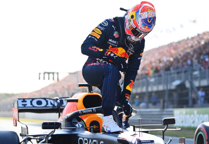 Max Verstappen conquistou sétima pole position de 2021 no GP da Holanda — Foto: Dan Mullan/Getty Images