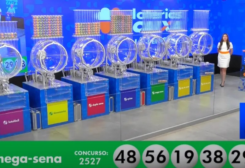 Números da Mega-Sena, concurso 2527 — Foto: Divulgação/Caixa