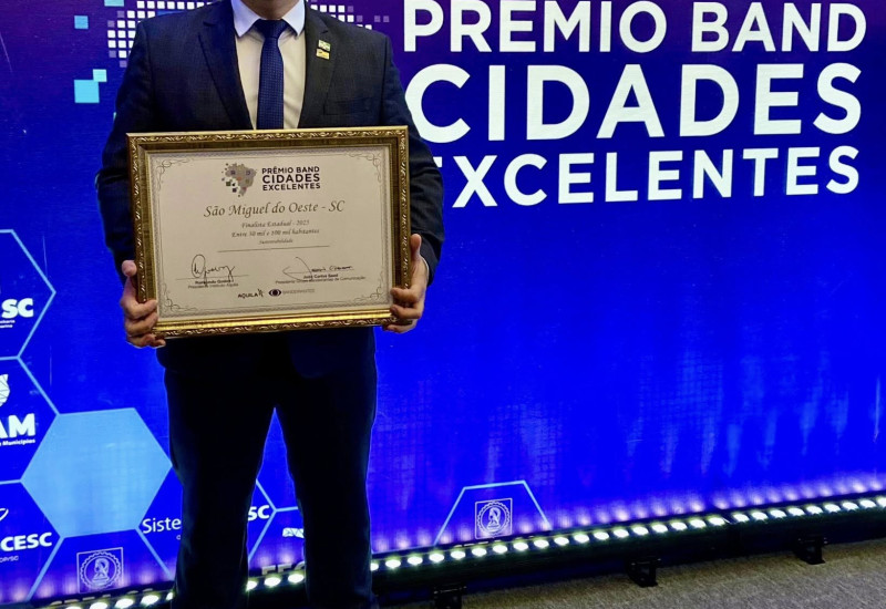 Evolução econômica rende prêmio ao município de São Miguel do Oeste (Foto: Prefeitura/Divulgação)