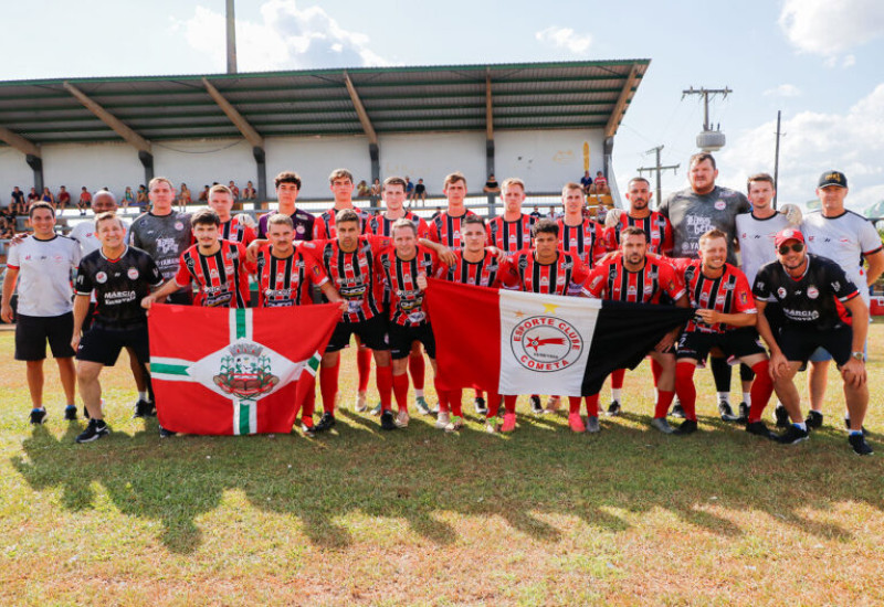 Cometa arrancou um empate diante do Ouro Verde, em Descanso (Foto: Cometa/Divulgação)