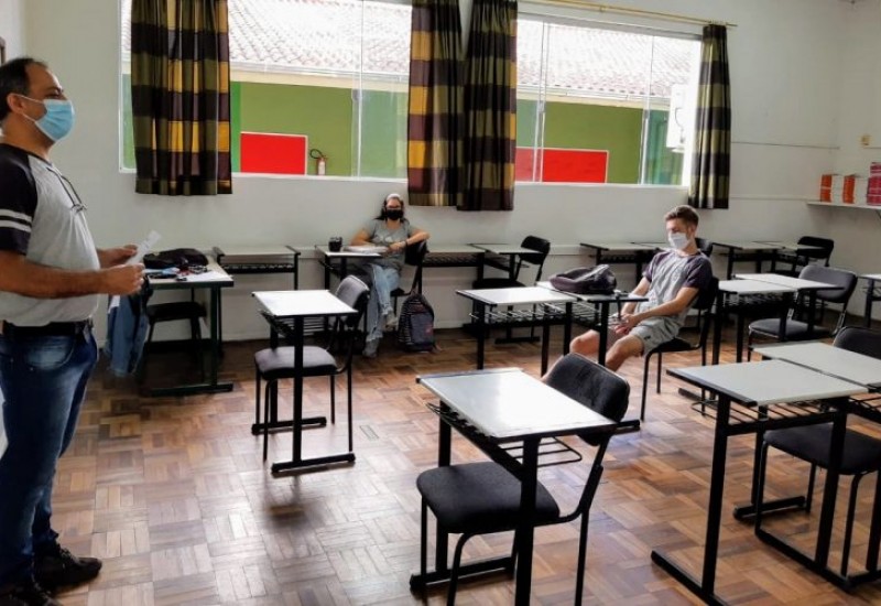 Em Blumenau, algumas escolas iniciaram o retorno no dia 27 de outubro – Foto: CRE Blumenau / SED