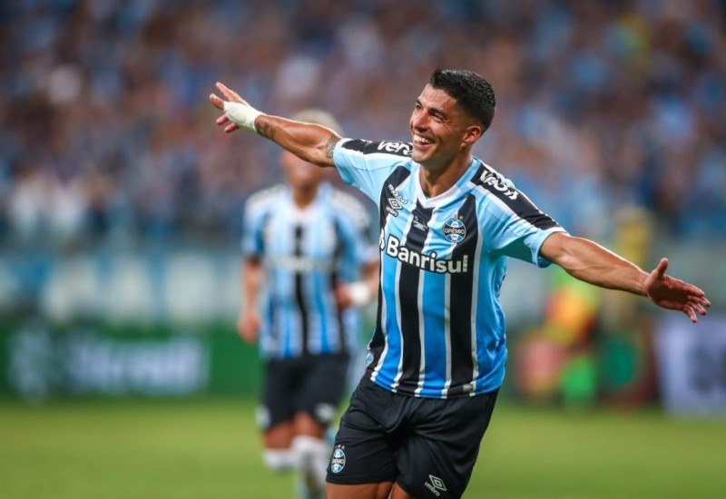 Suárez comandou o vira-vira do Grêmio (Foto:Lucas Uebel/Grêmio)