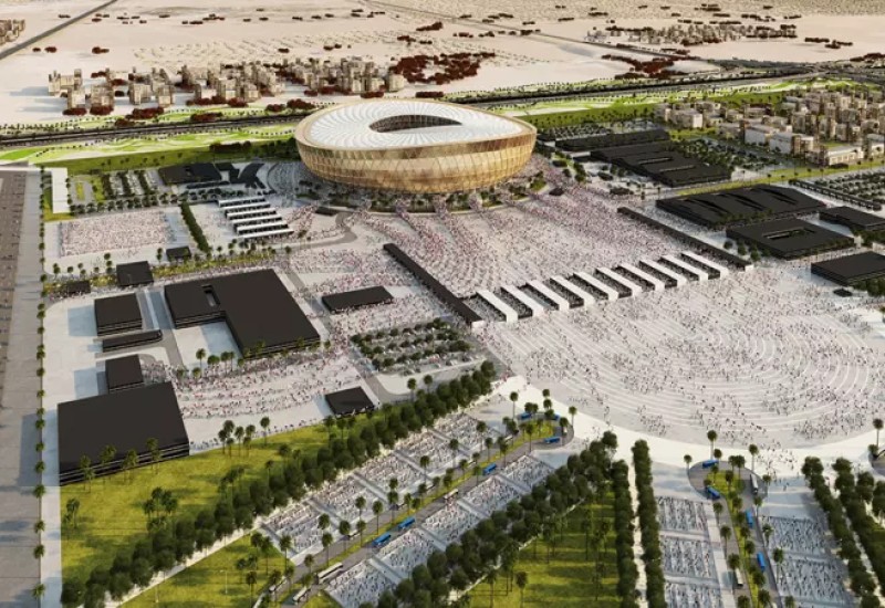 Estádio Lusail será o palco da grande final em 2022 – Foto: Qatar’s Supreme Committee for Delivery & Legacy