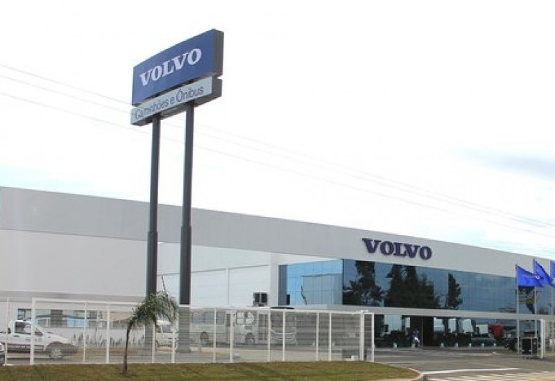 A unidade da Volvo em São Miguel do Oeste possui 3,5 mil metros quadrados de área construída
